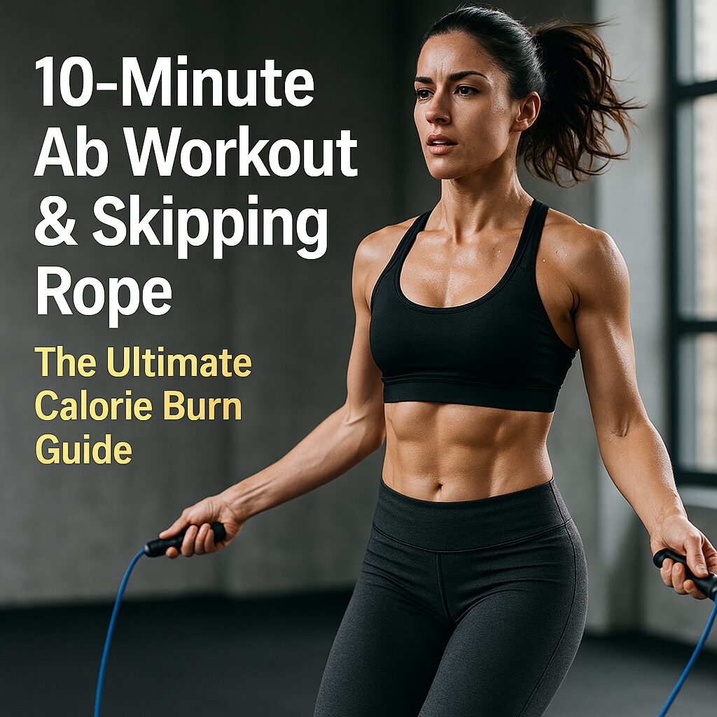 10-Minute Ab Workout and Skipping Rope for Calorie Burn